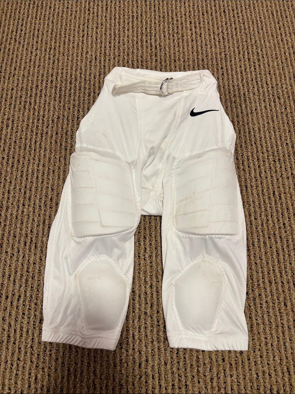 Nike White Kids Padded Football Pants